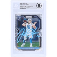 Justin Herbert Los Angeles Chargers Autographed 2020 Panini Prizm Light Blue Ink #325 Beckett Fanatics Witnessed Authenticated Rookie Card