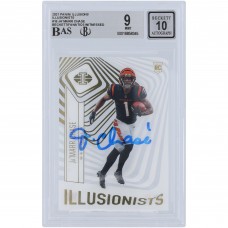 JaMarr Chase Cincinnati Bengals Autographed 2021 Panini Illusions Illusionists #Ill-16 Beckett Fanatics Witnessed Authenticated 9/10 Rookie Card