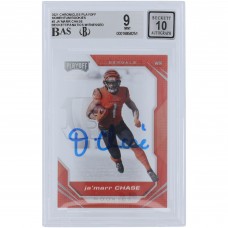 JaMarr Chase Cincinnati Bengals Autographed 2021 Panini Playoff Momentum #PMR-5 Beckett Fanatics Witnessed Authenticated 9/10 Rookie Card
