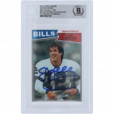 Jim Kelly Buffalo Bills Autographed 2012 Topps Chrome Rookie Reprint #362 Beckett Fanatics Witnessed Authenticated Card Jim Kelly Buffalo Bills Autographed 2012 Topps Chrome Rookie Reprint #362 Beckett Fanatics Witnessed Authenticated Card