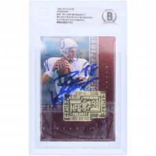 Peyton Manning Indianapolis Colts Autographed 1998 Upper Deck SPX Finite Radiance #287 #1541/3600 Beckett Fanatics Witnessed Authenticated Rookie Card