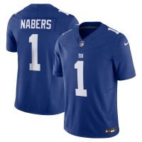 Джерси New York Giants Malik Nabers Nike Royal Vapor F.U.S.E. Limited