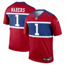 New York Giants Malik Nabers Nike Red Legend Player Performance Top