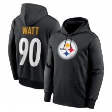 Pittsburgh Steelers T.J. Watt Nike Black Player Name & Number Therma Hoodie