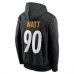 Pittsburgh Steelers T.J. Watt Nike Black Player Name & Number Therma Hoodie