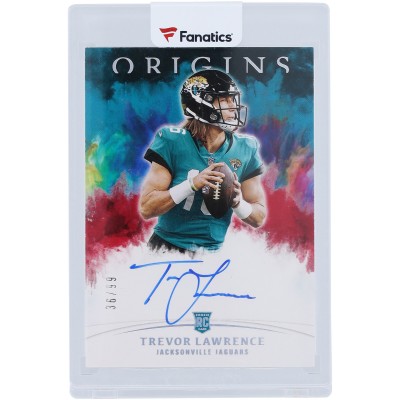 Trevor Lawrence Jacksonville Jaguars Autographed 2021 Panini Origins #RA-TL #36/99 Rookie Card