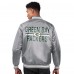 Куртка на кнопках Green Bay Packers Starter Gray Printed Team Logo Satin Varsity