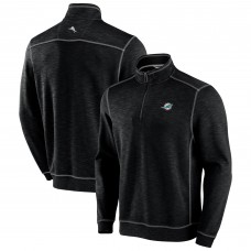 Кофта Miami Dolphins Tommy Bahama Black Tobago Bay Tri-Blend Half-Zip