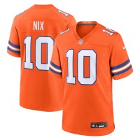 Джерси Denver Broncos Bo Nix Nike Orange Mile High Collection 1977 Throwback Player Game