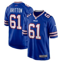 Игровая джерси Gunner Britton Buffalo Bills Nike Game -  Royal