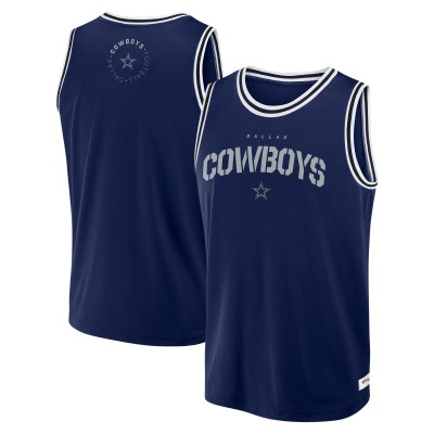 Dallas Cowboys Fanatics Navy Elements Future Ground Jersey Tank Top