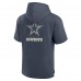 Футболка с капюшоном Dallas Cowboys Fanatics Navy Elements Future Ground Lettering