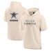 Футболка с капюшоном Dallas Cowboys Fanatics Cream Elements Future Ground Lettering