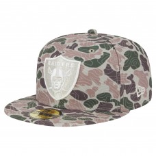 Бейсболка Las Vegas Raiders New Era Geo Camo 59FIFTY