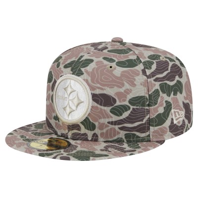 Бейсболка Pittsburgh Steelers New Era Geo Camo 59FIFTY