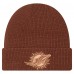 Шапка Miami Dolphins New Era Brown Tiramasu Waffle Cuffed Knit Шапка Miami Dolphins New Era Brown Tiramasu Waffle Cuffed Knit