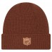 Шапка Miami Dolphins New Era Brown Tiramasu Waffle Cuffed Knit