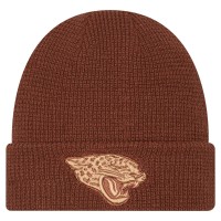 Jacksonville Jaguars New Era Brown Tiramasu Waffle Cuffed Knit Hat