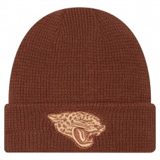 Jacksonville Jaguars New Era Brown Tiramasu Waffle Cuffed Knit Hat