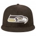 Бейсболка Seattle Seahawks New Era Brown Choco Cord 59FIFTY