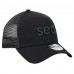 Бейсболка Seattle Seahawks New Era Black Domain 9FORTY A-Frame Trucker