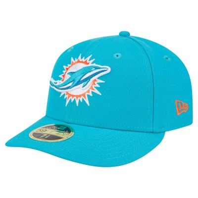 Бейсболка Miami Dolphins New Era Aqua Omaha Low Profile 59FIFTY Fitted