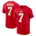 Футболка Harrison Butker Kansas City Chiefs Nike Name & Number - Red