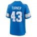 Игровая джерси James Turner Detroit Lions Nike Game -  Blue