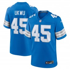 Игровая джерси Isaac Ukwu Detroit Lions Nike Game -  Blue