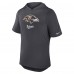 Толстовка Футболка Baltimore Ravens Nike Anthracite Tri-Blend Performance