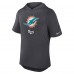 Толстовка Футболка Miami Dolphins Nike Anthracite Tri-Blend Performance