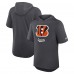 Cincinnati Bengals Nike Anthracite Tri-Blend Performance Hoodie T-Shirt