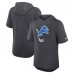 Футболка с капюшоном Detroit Lions Nike Anthracite Tri-Blend Performance