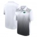 New York Jets Logo Athletic White Sandlot Game Polo New York Jets Logo Athletic White Sandlot Game Polo