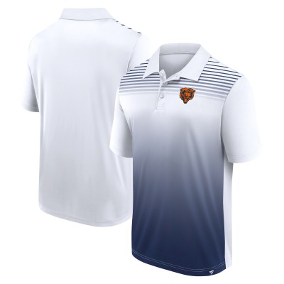 Chicago Bears Logo Athletic White Sandlot Game Polo
