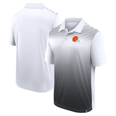 Cleveland Browns Logo Athletic White Sandlot Game Polo