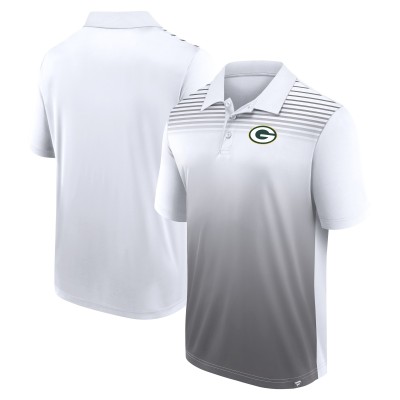 Green Bay Packers Logo Athletic White Sandlot Game Polo