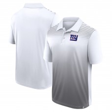 New York Giants Logo Athletic White Sandlot Game Polo New York Giants Logo Athletic White Sandlot Game Polo