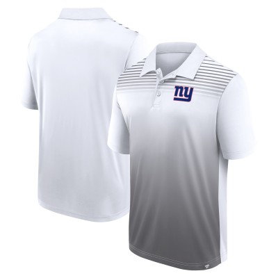 New York Giants Logo Athletic White Sandlot Game Polo