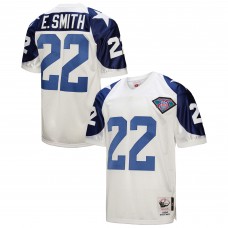 Джерси Dallas Cowboys 1994 Emmitt Smith Mitchell & Ness White Authentic Throwback Retired Player