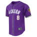 Джерси Baltimore Ravens Lamar Jackson Pro Standard Purple Mesh Button-Up Baseball
