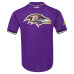 Джерси Baltimore Ravens Lamar Jackson Pro Standard Purple Mesh Button-Up Baseball