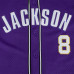 Джерси Baltimore Ravens Lamar Jackson Pro Standard Purple Mesh Button-Up Baseball