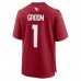 Игровая джерси Number 1 Groom Arizona Cardinals Nike Game - Cardinal