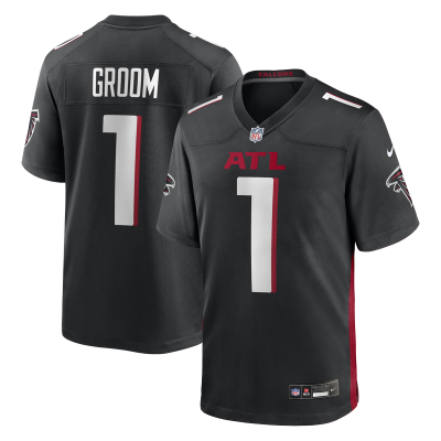 Джерси Atlanta Falcons Number 1 Groom Nike Black Game