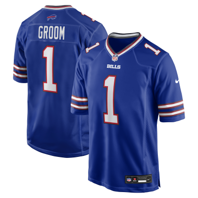 Джерси Buffalo Bills Number 1 Groom Nike Royal Game