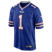 Джерси Buffalo Bills Number 1 Groom Nike Royal Game