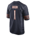 Джерси Chicago Bears Number 1 Groom Nike Navy Game