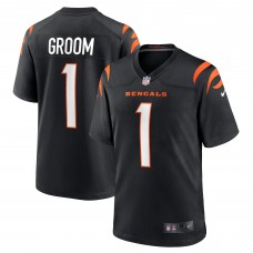 Игровая джерси Number 1 Groom Cincinnati Bengals Nike Game - Black