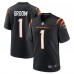 Игровая джерси Number 1 Groom Cincinnati Bengals Nike Game - Black